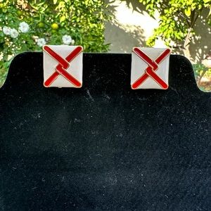 Retro Square Clip On Earrings